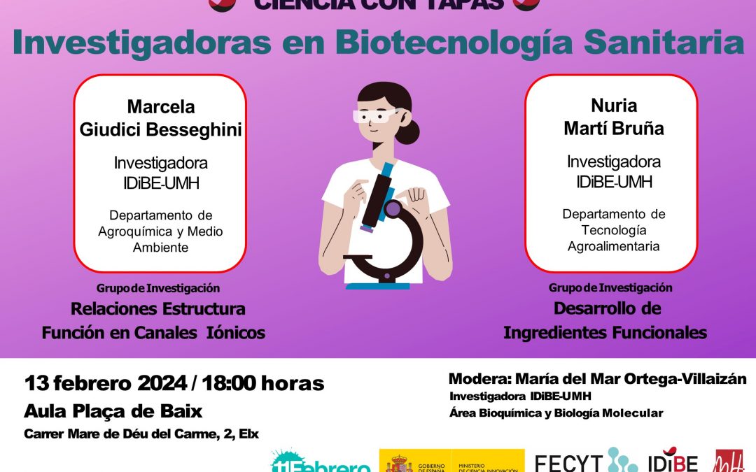 IDiBE celebrates the Day of Women and Girls in Science with a conference “Science with Tapas” by two researchers