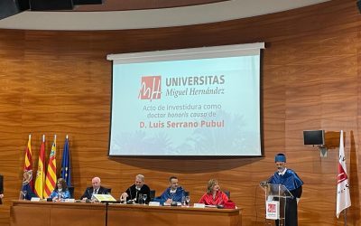 Investiture as an honorary doctor by the Miguel Hernández University of Dr. Luis Serrano