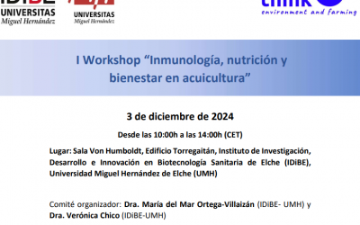 First Workshop: “Immunology, Nutrition, and Welfare in Aquaculture”